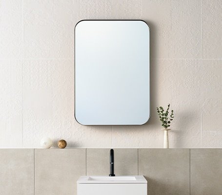 Ar Mirror 带置物台的弧线镜