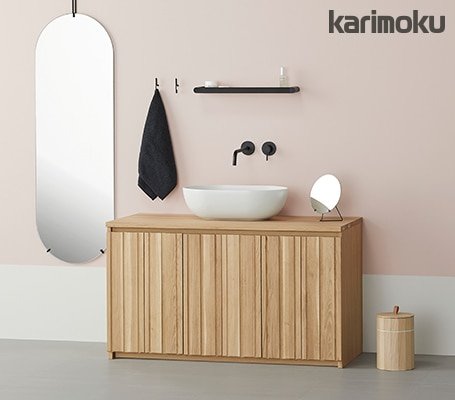 Karimoku Vanity Karimoku 木质洗面下台