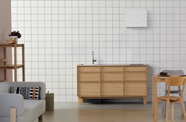 KNS Compact Kitchen Karimoku 协作紧凑厨房